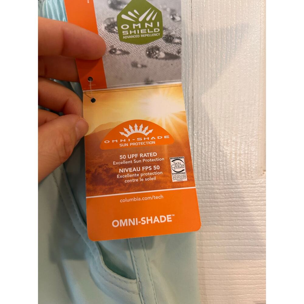 Columbia Women's Bogata Bay Stretch Shorts Omni-Shade UPF 50 Size XL, Mint NWT - Picture 6 of 8
